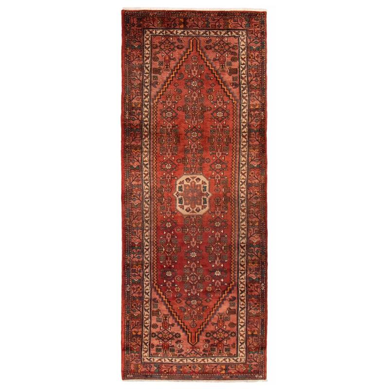ECARPETGALLERY Hand-knotted Andelz Copper Wool Rug - 3'7 x 9'4 - Dark Copper - 3'7 x 9'4