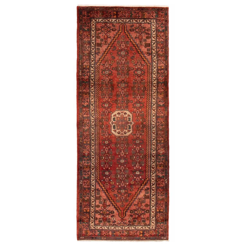 ECARPETGALLERY Hand-knotted Andelz Copper Wool Rug - 3'7 x 9'4