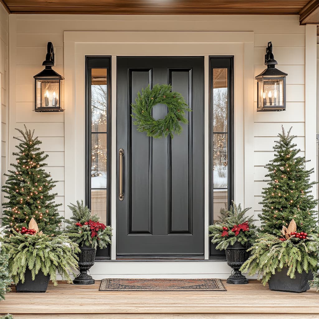 24" Soft Green Cedar Artificial Christmas Wreath with Pine Cones Unlit