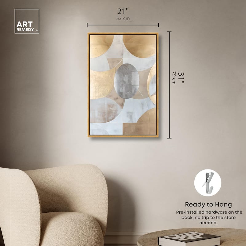Golden Orb II Canvas by Art Remedy