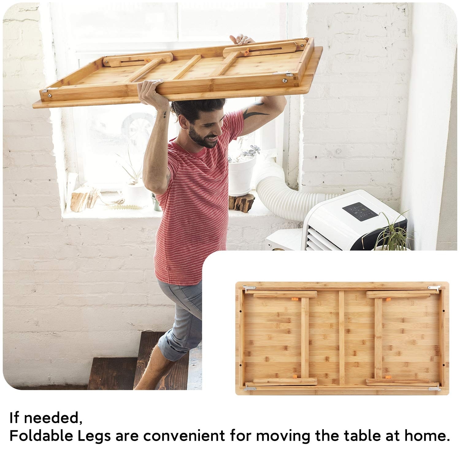 Folding floor desk clearance