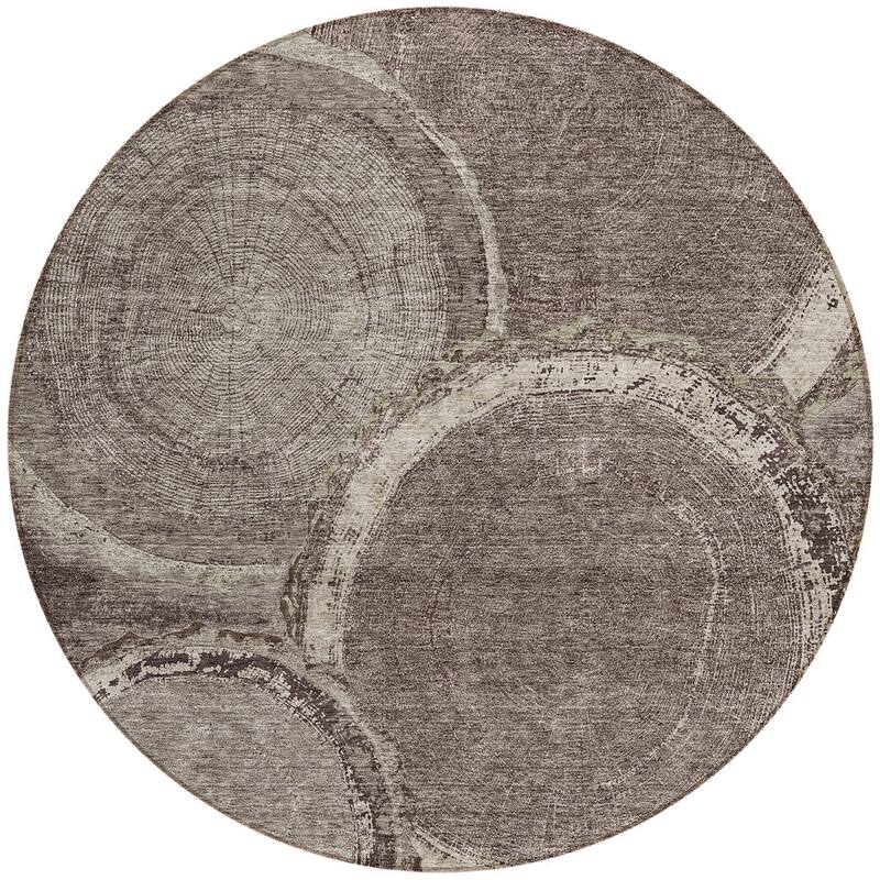 HomeRoots Faux Bois Transitional Rectangle Outdoor Rug