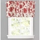 preview thumbnail 2 of 8, DriftAway Freda Jacobean Floral Linen Blend Blackout Window Curtain Valance - 52'' width x 24'' length - 52" width x 24 " length