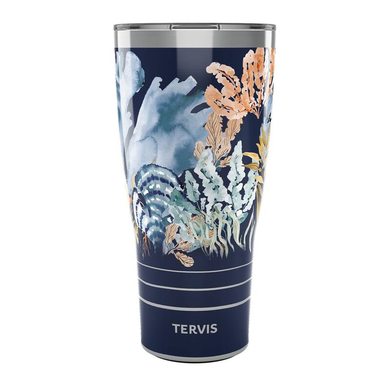 Tervis Traveler Sara Berrenson Deep Sea Kelp Triple Walled Insulated Travel Tumbler, Stainless Steel - 30oz - 30oz