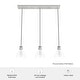 preview thumbnail 6 of 13, Hunter Van Nuys 3-Light Linear Cluster Pendant - Kitchen Island, Dining Room - Vintage, Industrial, Contemporary