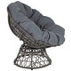 preview thumbnail 4 of 30, Papasan Swivel Patio Lounge Chair