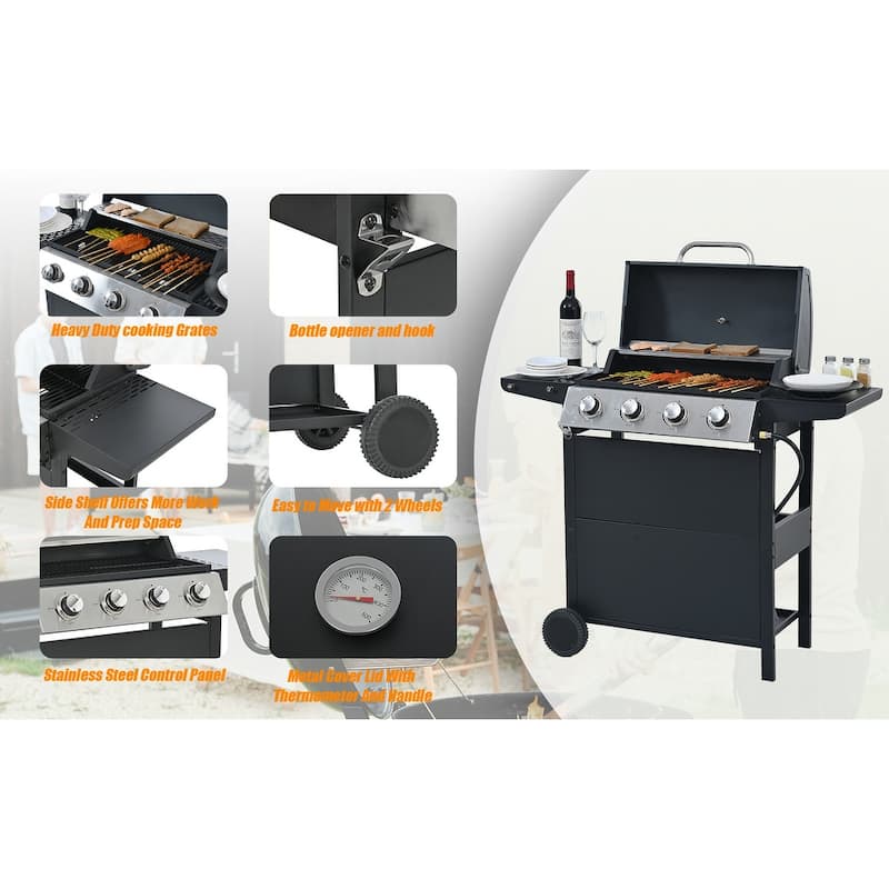 Stainless Steel Patio Garden Barbecue Gril