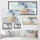 preview thumbnail 4 of 7, Designart "Luxry Blue And Grey Marble Art Ripples II" Abstract Framed Canvas Wall Art