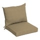 preview thumbnail 12 of 46, ARDEN Olefin Outdoor 21 x 21 in. Dining Chair Cushion Set tan hamilton