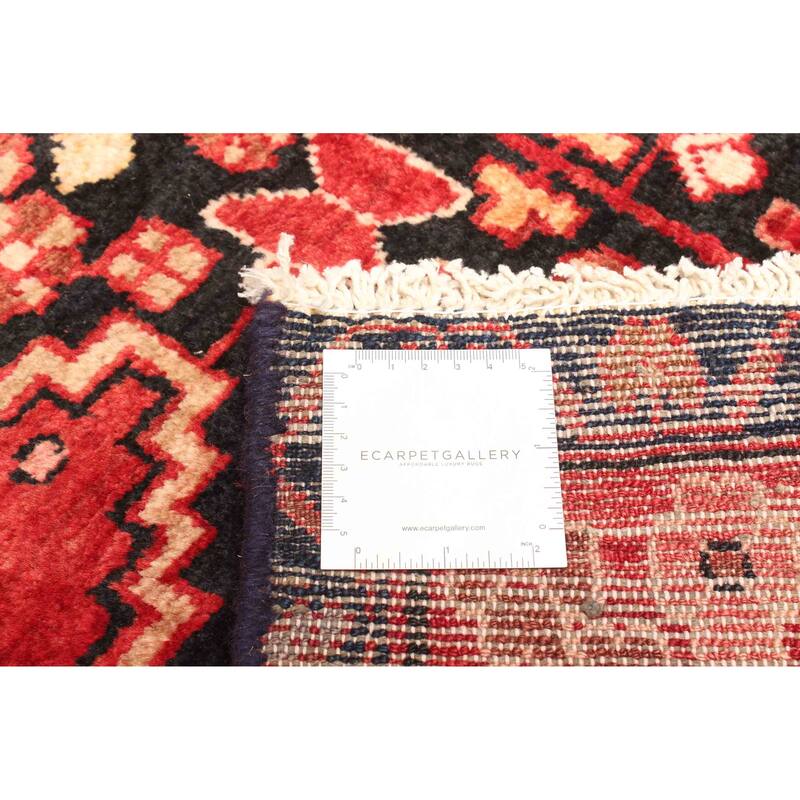 ECARPETGALLERY Hand-knotted Anatolian Vintage Black Wool Rug - 4'4 x 6'7