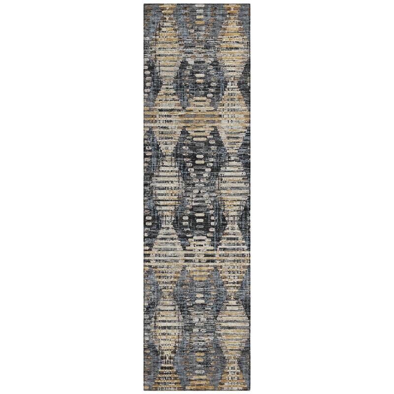 Machine Washable Indoor/ Outdoor Modern Ignacio Chantille Rug