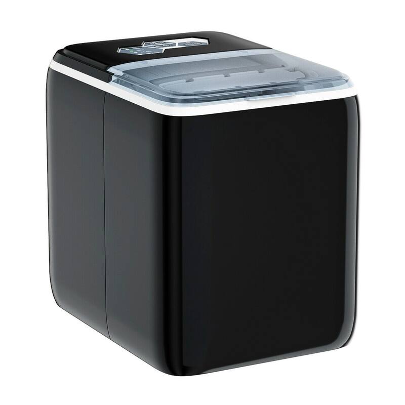 SUGIFT Black 44 lbs Portable Countertop Ice Maker Machine with Scoop