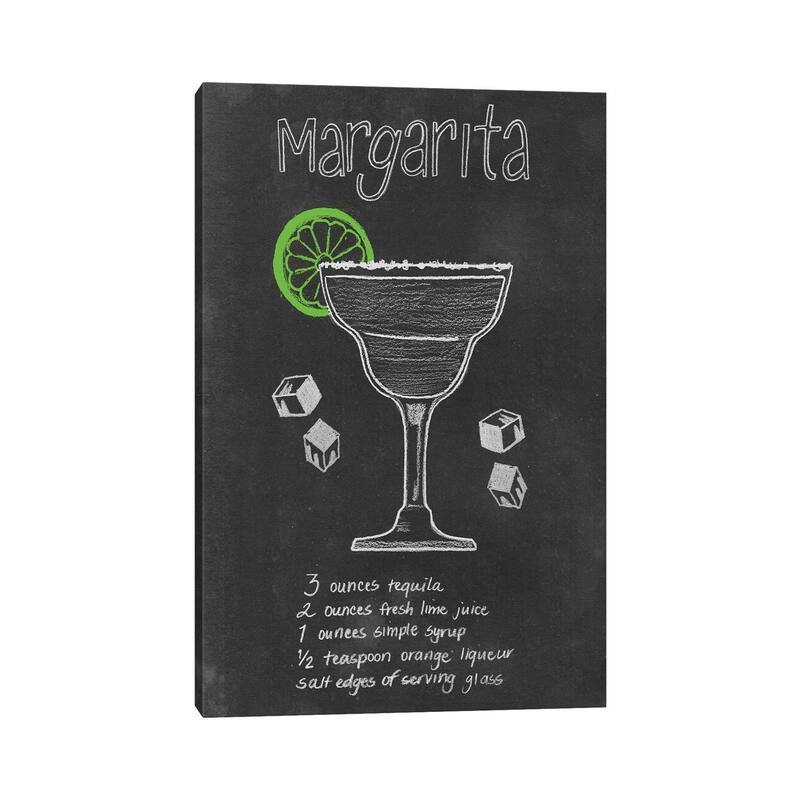 iCanvas "Chalkboard Cocktails Collection II" by Grace Popp Canvas Print