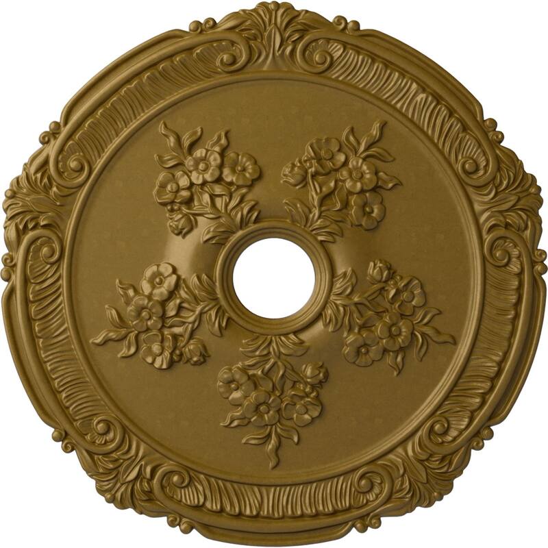 26"OD x 3 3/4"ID x 1 1/2"P Attica with Rose Ceiling Medallion