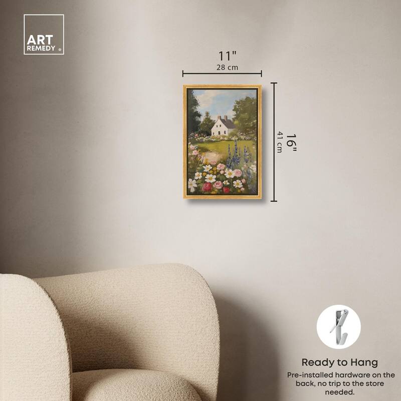 Floral Farmhouse I Canvas by Art Remedy