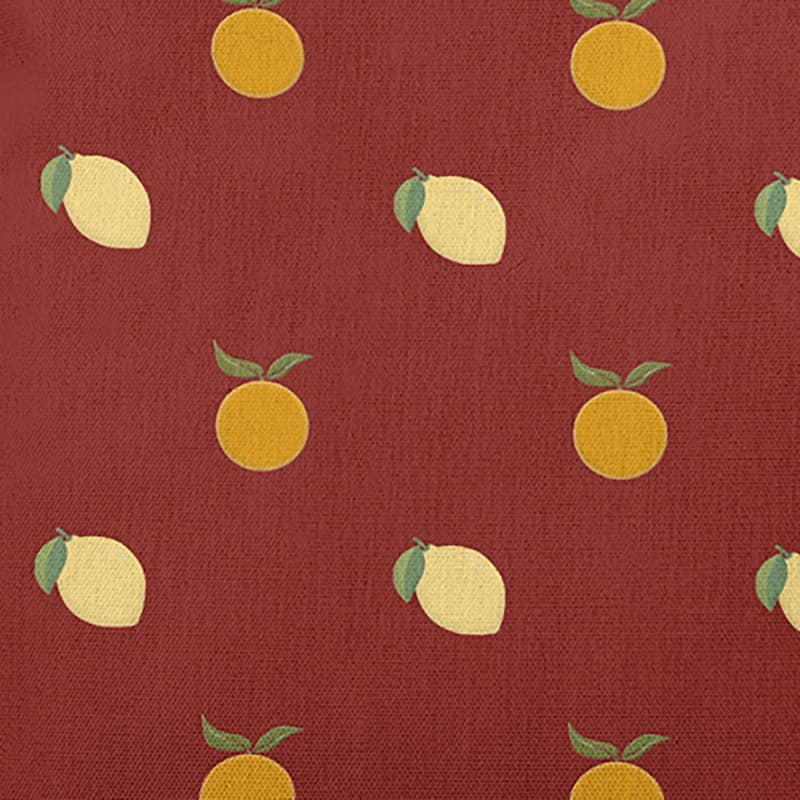 Oranges and Lemons Pattern Indoor/Outdoor Throw Pillow