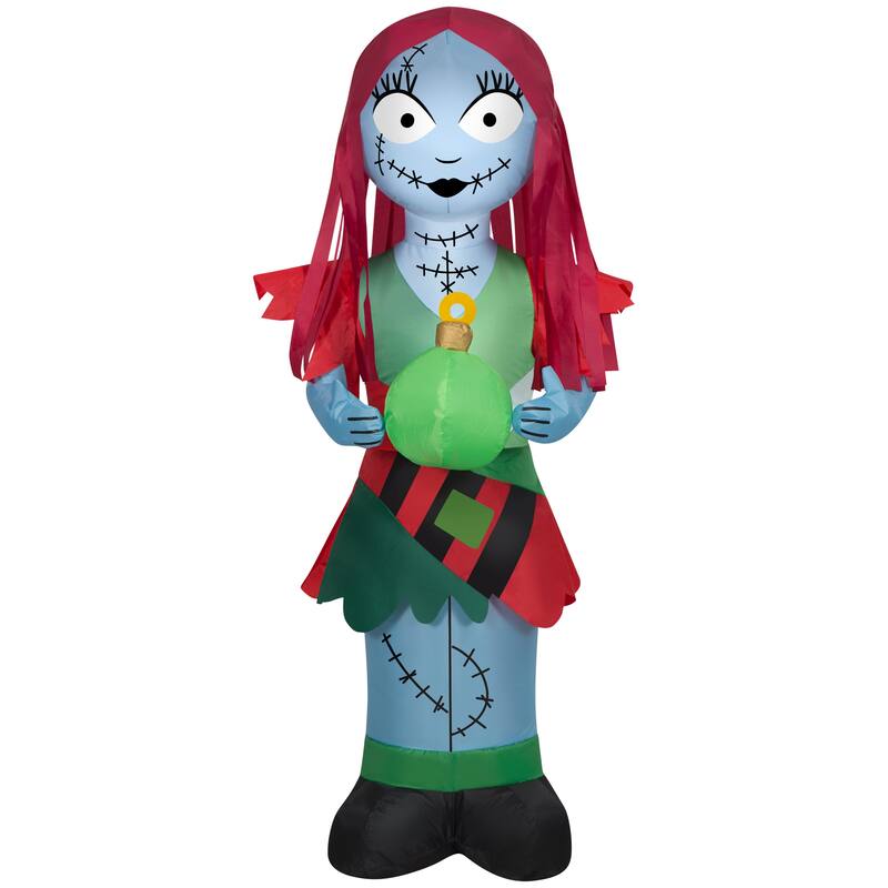 Gemmy Christmas Inflatable Sally in Holiday Outfit, 3.5 ft Tall