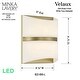 preview thumbnail 6 of 10, Minka Lavery 822-L Velaux 11" Tall LED Wall Sconce with Faux Alabaster
