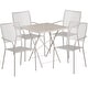 preview thumbnail 2 of 23, 28-inch Square 5-piece Indoor/ Outdoor Folding Table and Chairs Set
