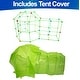 preview thumbnail 4 of 6, Glow In The Dark Tent Fort Building Kit - 202 Pack STEM Learning Toy - Construction Toy Set with 64 Rods, 36 Spheres