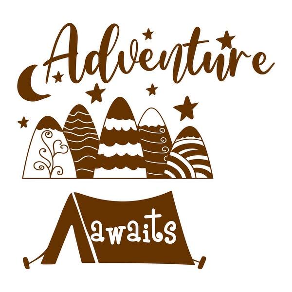 Shop Mountain Decal Kids Adventure Awaits Boys Nursery Wall Decal Overstock 32026864