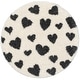 preview thumbnail 10 of 19, Well Woven Haven Hearts Kids Heart Shag Area Rug Grey - 4' Round - Round