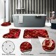 preview thumbnail 10 of 29, 4 Pcs Bathroom Shower Curtain Set,Bathroom Sets with Rugs