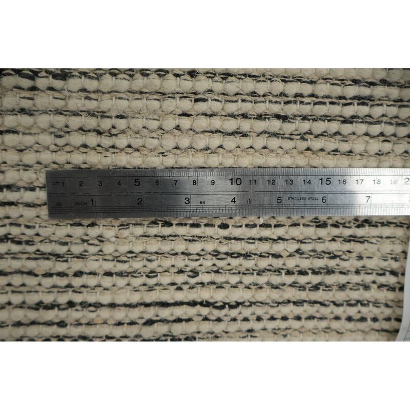 Hand Knotted Oriental 100% Wool Carpet Modern Geometric Beige & Ivories Modern Gotti Design Area Rug - 3' 8'' X 2' 3''