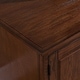 preview thumbnail 6 of 7, Leick Home 80360 Burnished Oak Leaded Glass TV Stand