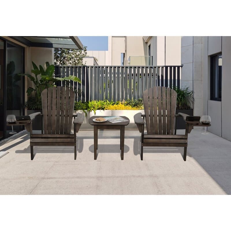 Double Sided Adirondack Chair wine and cup holder
