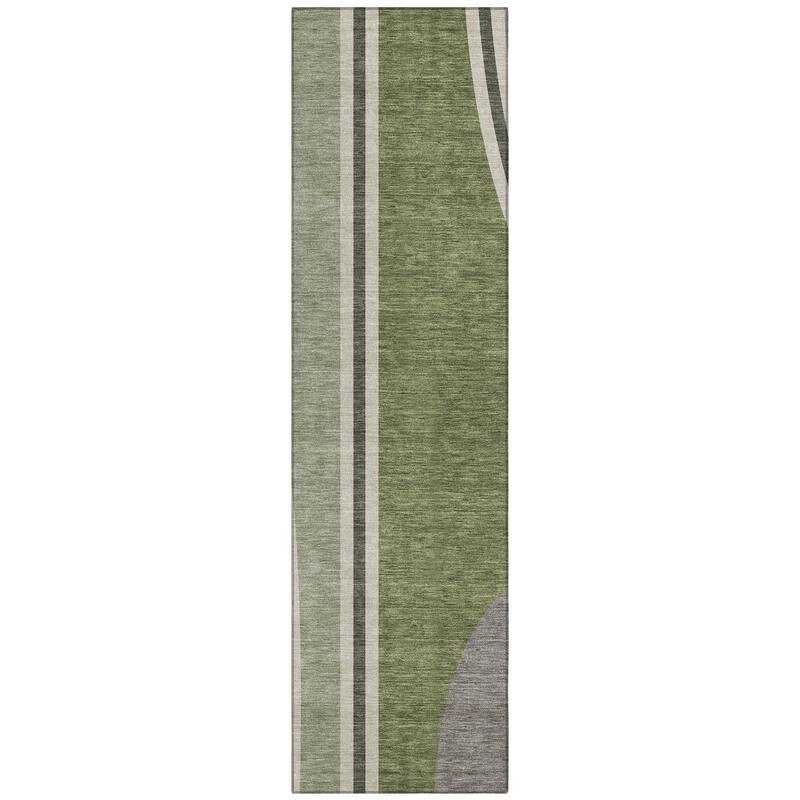 Machine Washable Indoor/ Outdoor Contemporary Keely Chantille Rug