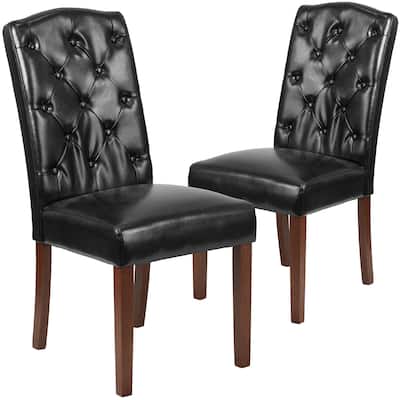 2 Pack Tufted Parsons Chair
