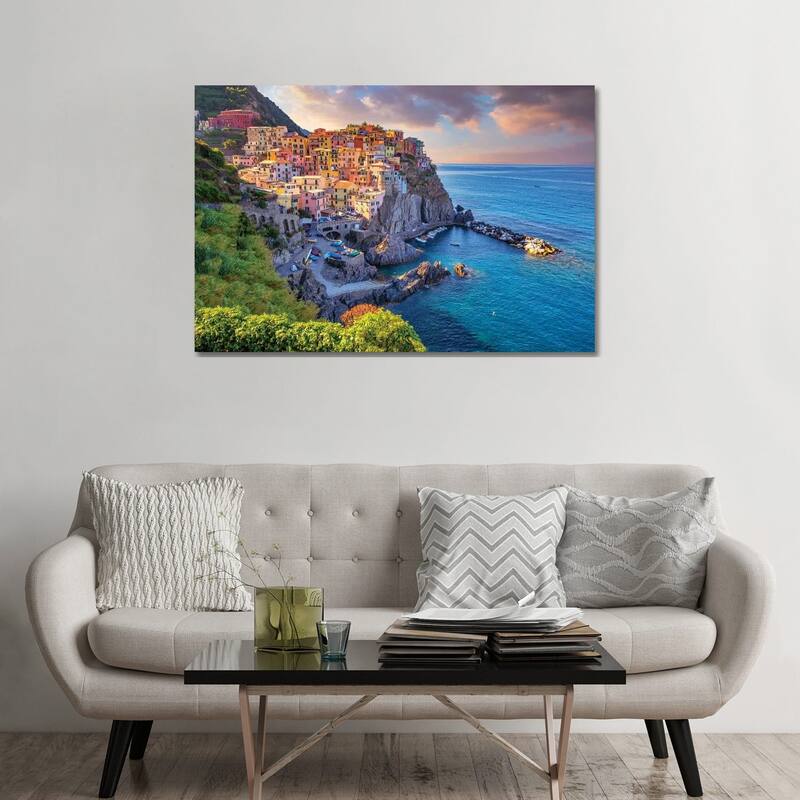 iCanvas "Summer Dream in ManarolaCinque Terre, Italy" by Susanne Kremer Canvas Print - 32x48x1.5