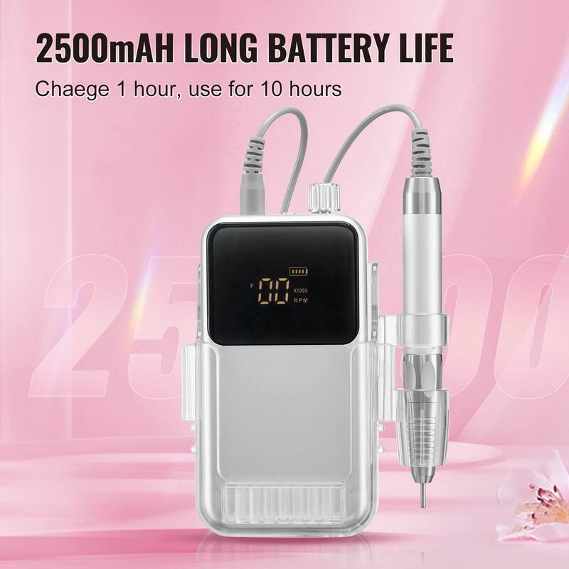 Electric Rechargeable Nail Drill for Manicure Pedicure Carve Polish