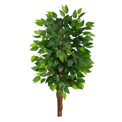 3' Artificial Double Trunk Ficus Tree without Pot