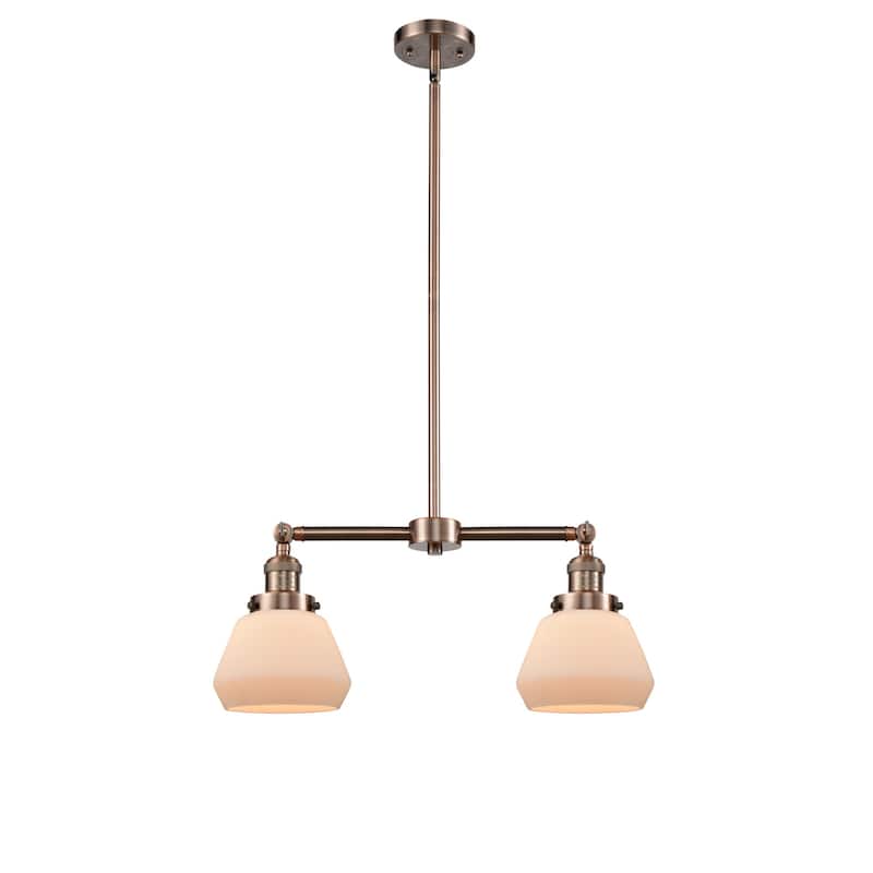 Innovations Lighting Fulton 2 Light 21" Wide Linear Chandelier