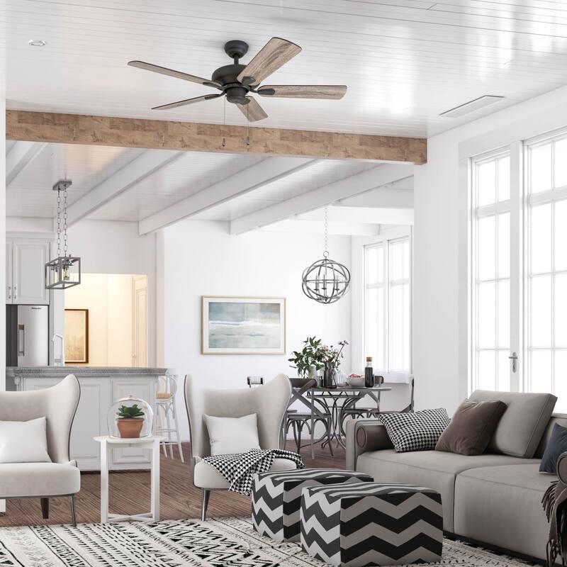 The Gray Barn Heddinge 42-inch Aged Bronze Ceiling Fan in Barnwood/ Tumbleweed Blades with 3-speed Remote