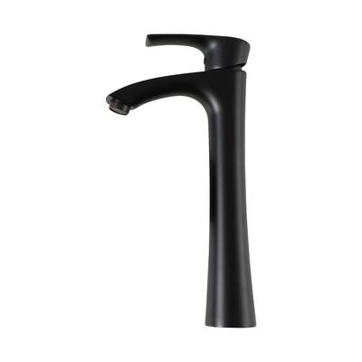 Lordear Single Handle Single Hole Matte Black Bathroom Vessel Sink Faucet