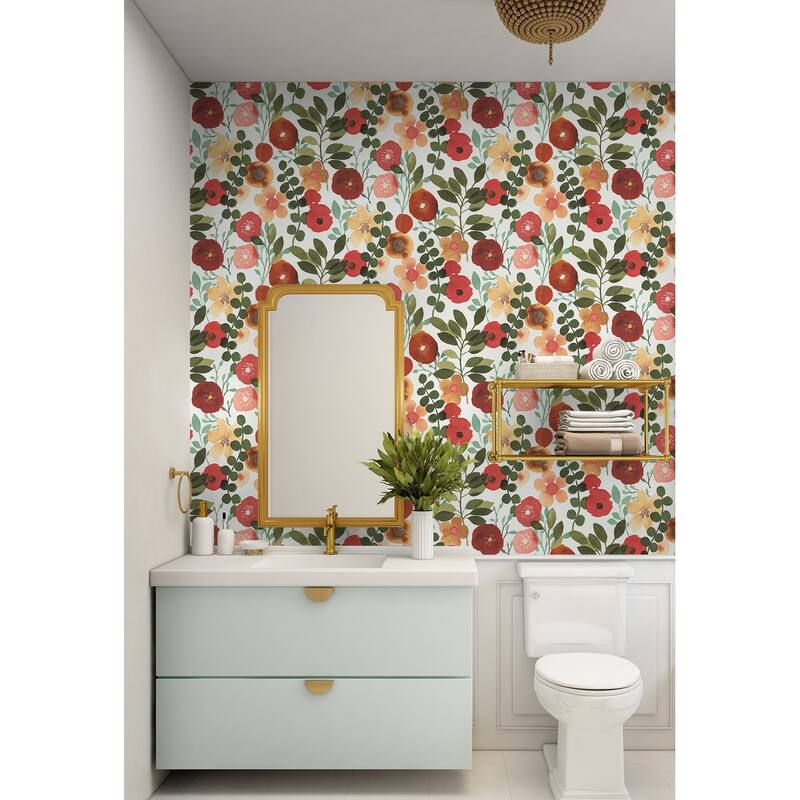 NextWall Garden Dance Peel and Stick Wallpaper