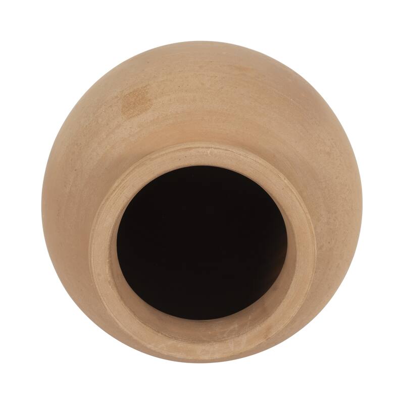 Decorative Round Pottery Vase for Home Decor