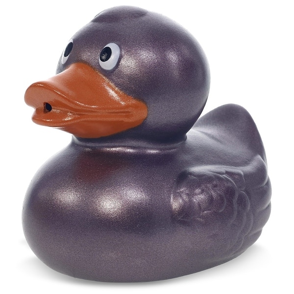 slide 2 of 7, DolliBu Metallic Purple Duck Bath Buddy Squirter For Toddlers - 2.7Lx2.2Wx2.3H inches