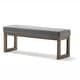 preview thumbnail 10 of 46, WYNDENHALL Madison 44 inch Wide Contemporary Rectangle Ottoman Bench
