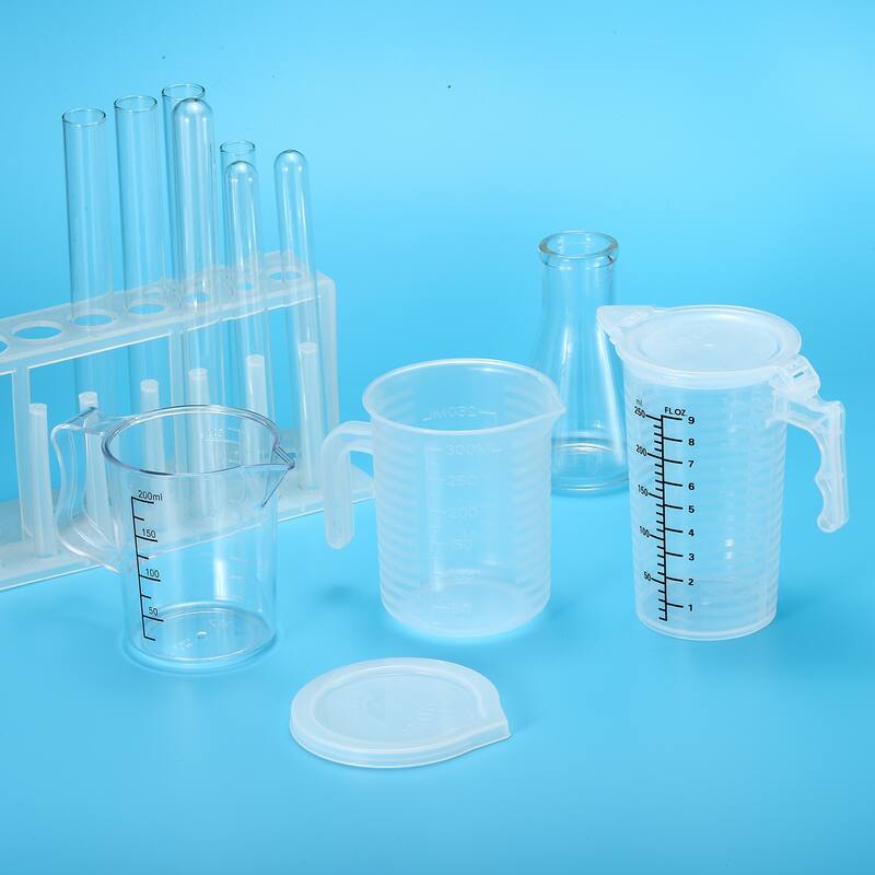 Graduated Beaker, 2 Pack 2000ml PP Plastic Cup Double Sided Graduations - Transparent