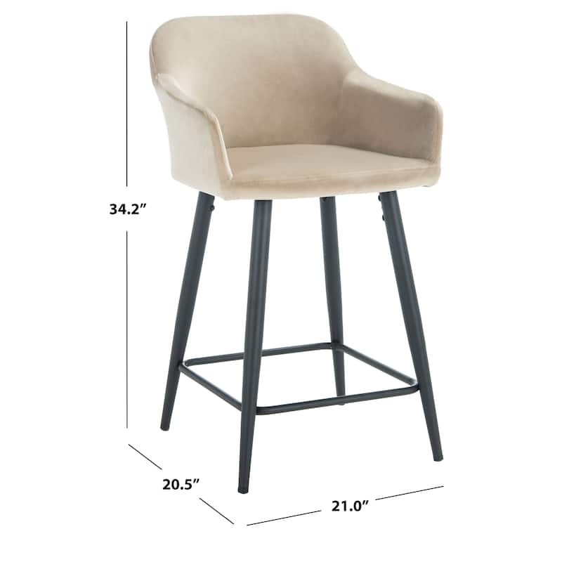 SAFAVIEH Lillia 24-inch Counter Stool - 21" x 20.5" x 34.2" - 21Wx21Dx25H
