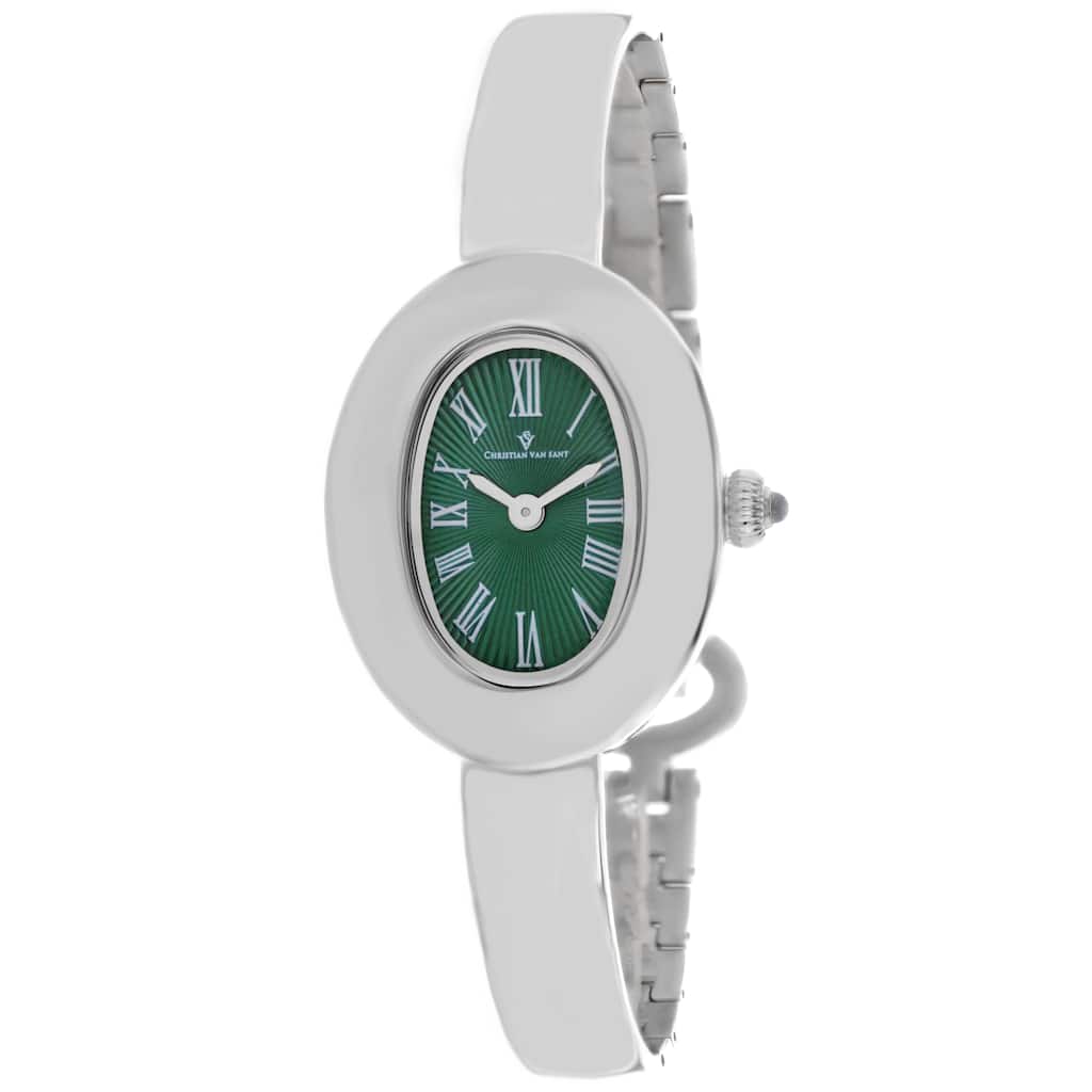 Christian Van Sant Women's Anora Green Dial Watch - CV4332 - 6 (36)
