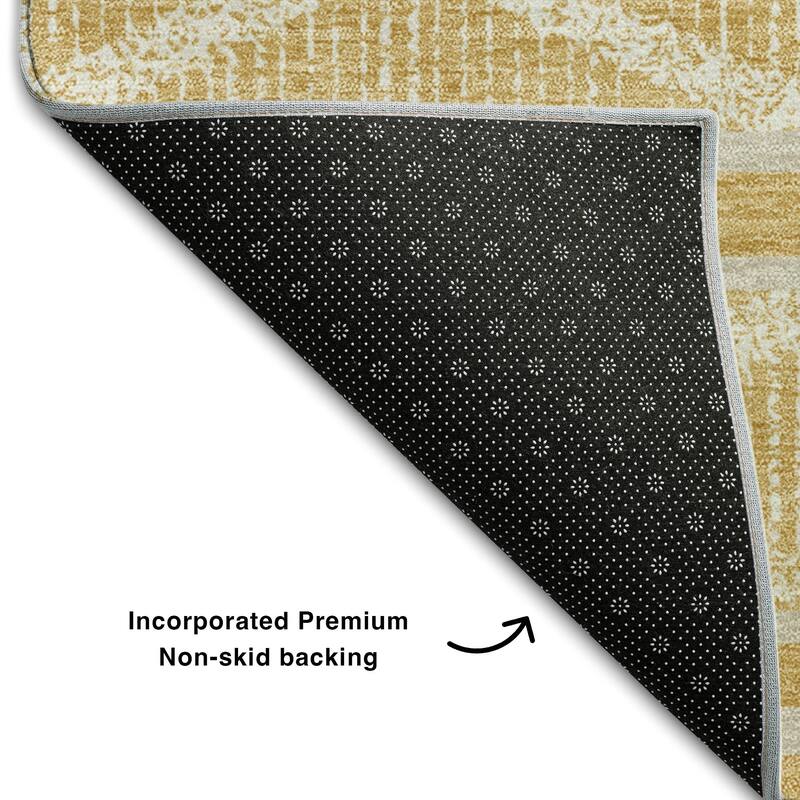 Premium Washable Super Soft Geo Diamonds Mayfield Rug