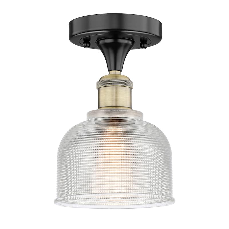 Innovations Lighting Edison Dayton - 1 Light 6" Semi-Flush Mount