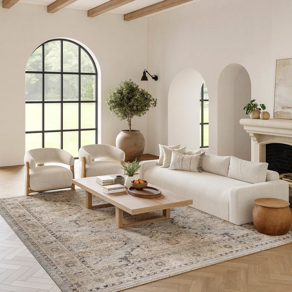 Nourison Nyle Indoor only Grey Geometric Area Rug