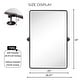 preview thumbnail 67 of 126, TEHOME Woodvale Rectangle Vertical Metal Wall Mirrors