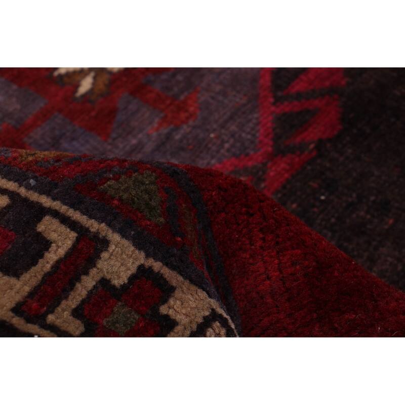 ECARPETGALLERY Hand-knotted Konya Anatolian Dark Red Wool Rug - 3'3 x 10'4